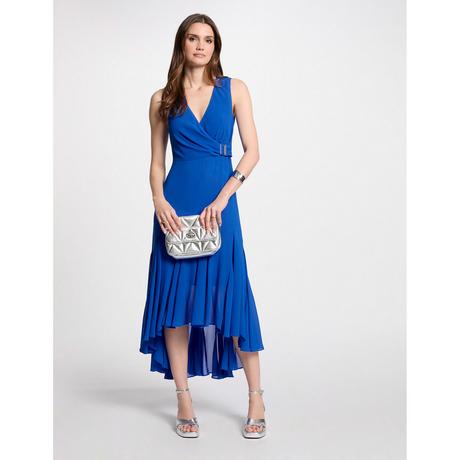 MORGAN Robe Midi Sans Manches Col V avec Détail Boucle  