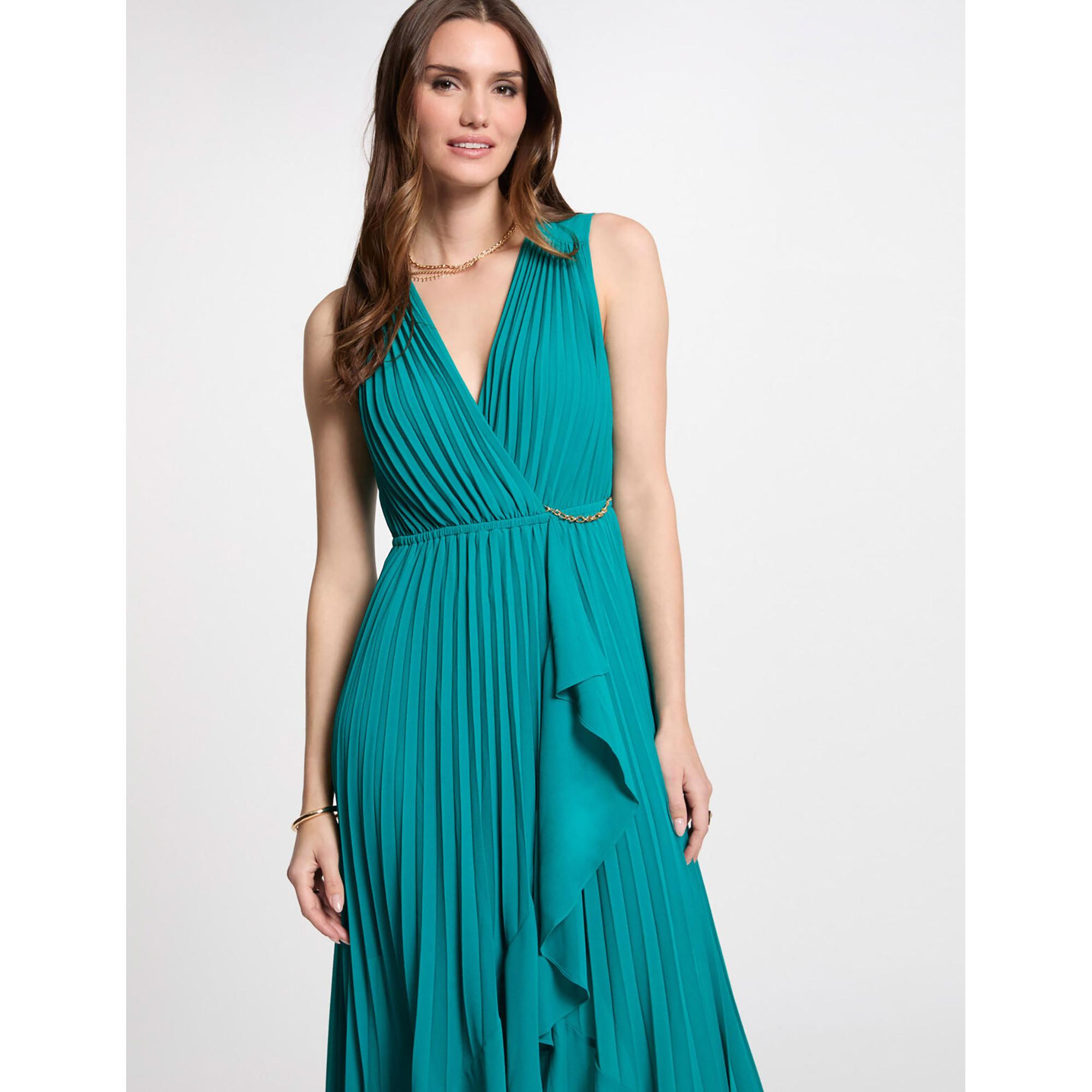 MORGAN Robe Longue Plissée  