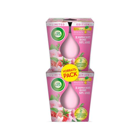 AIR WICK Candela profumata Raspberry Rose Splash 