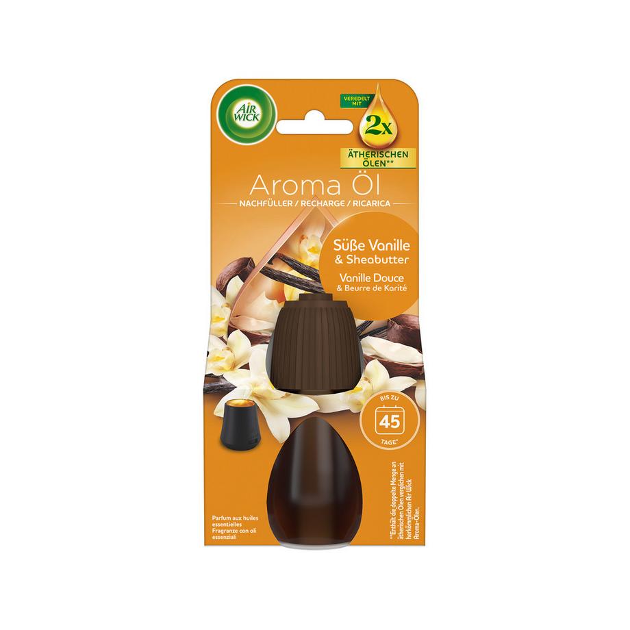 AIR WICK Recharge d'huiles essentielles Sweet Vanille & Sheabutter 