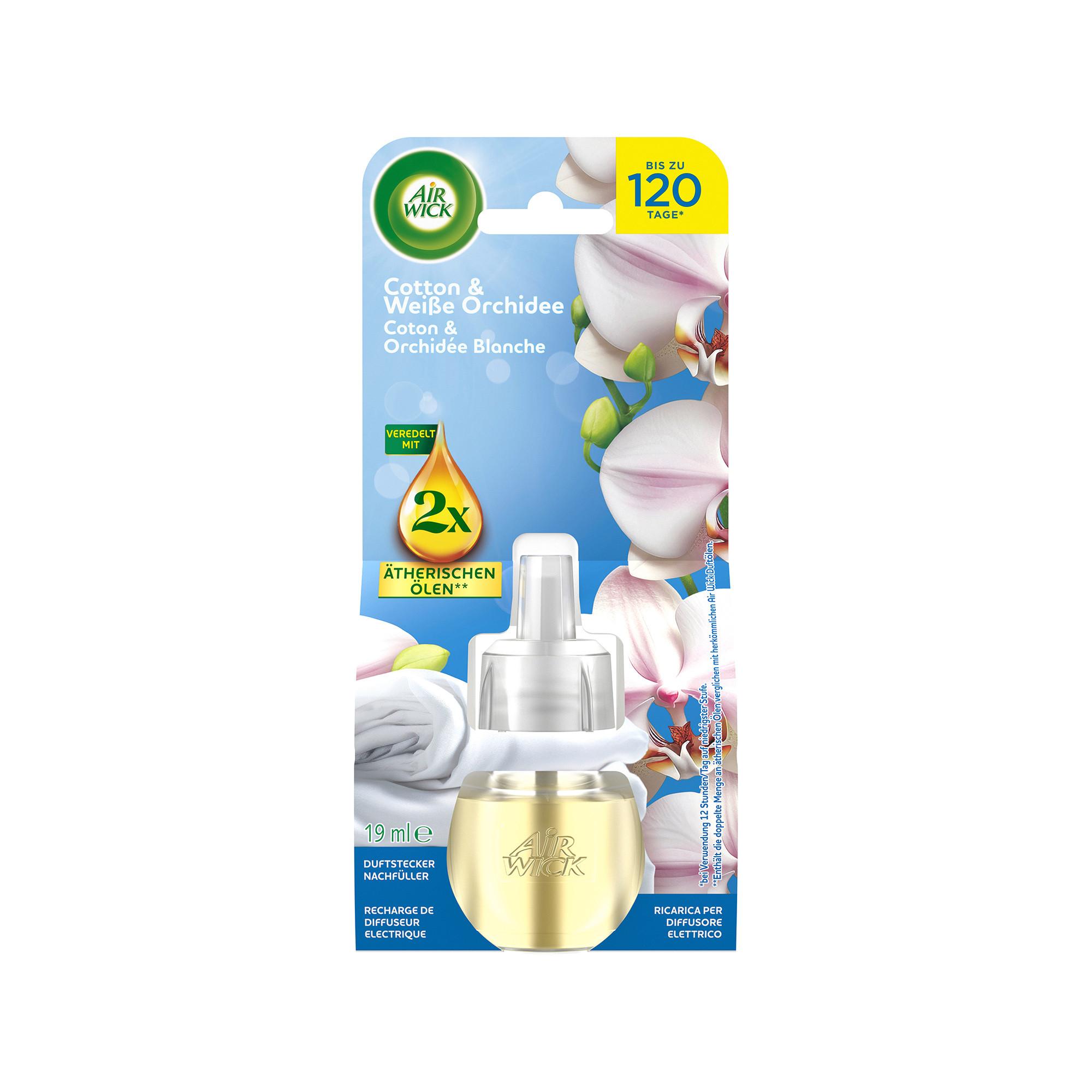 AIR WICK Ricarica olio profumato Cotton & White orchid 