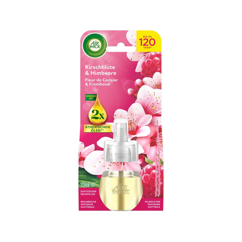 AIR WICK Recharge huile parfumée Cherry blossom & raspberry 