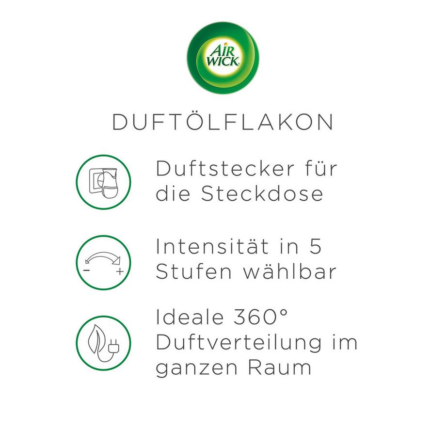 AIR WICK Recharge huile parfumée Vanille & Sheabutter 