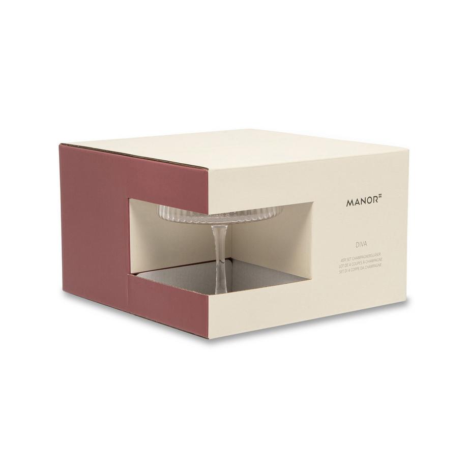 Manor Bicchiere da champagne 4 pezzi Diva 