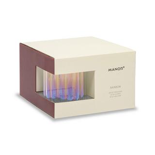 Manor Wasserglas, 4 Stück Rainbow 