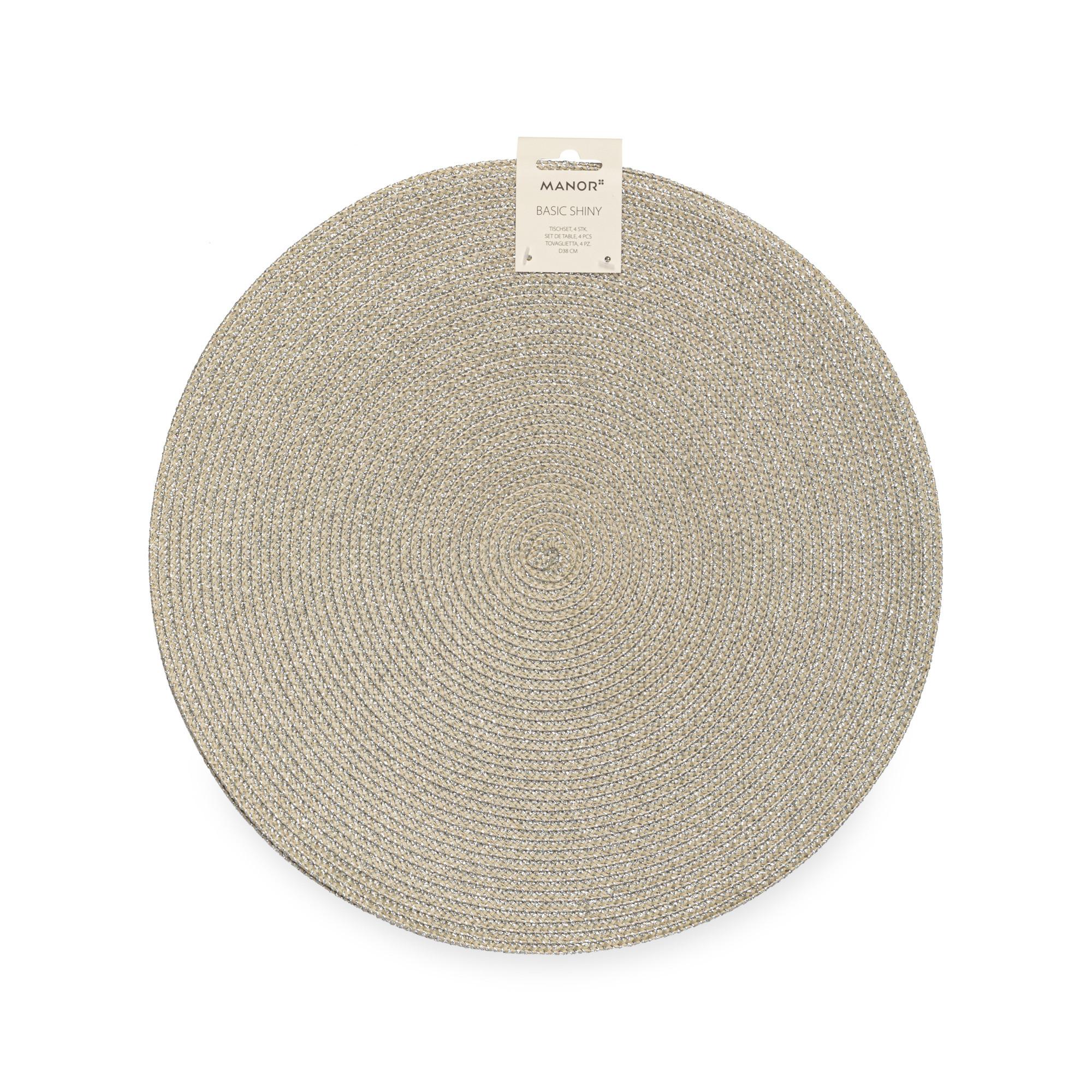 Manor Set tavaglietta, 4 pezzi Basic Shiny 