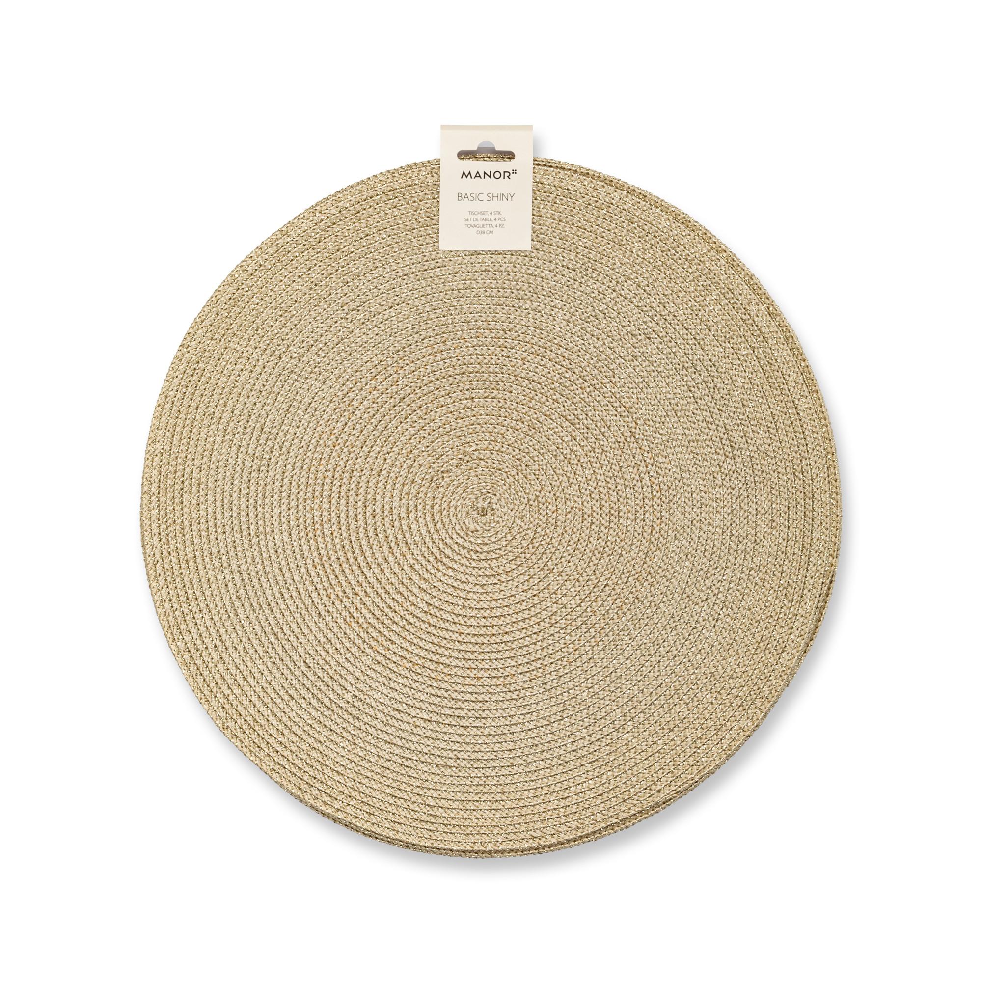 Manor Set tavaglietta, 4 pezzi Basic Shiny 
