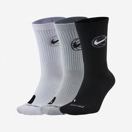 NIKE Everyday Plus Cushioned Crew Chaussettes Triopack  