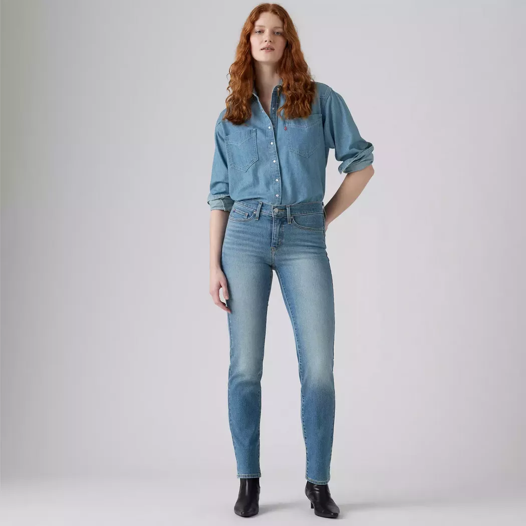 Levi's® - Jeans, Straight Leg Fit, für Damen, Hellblau Denim, Größe W25/L30