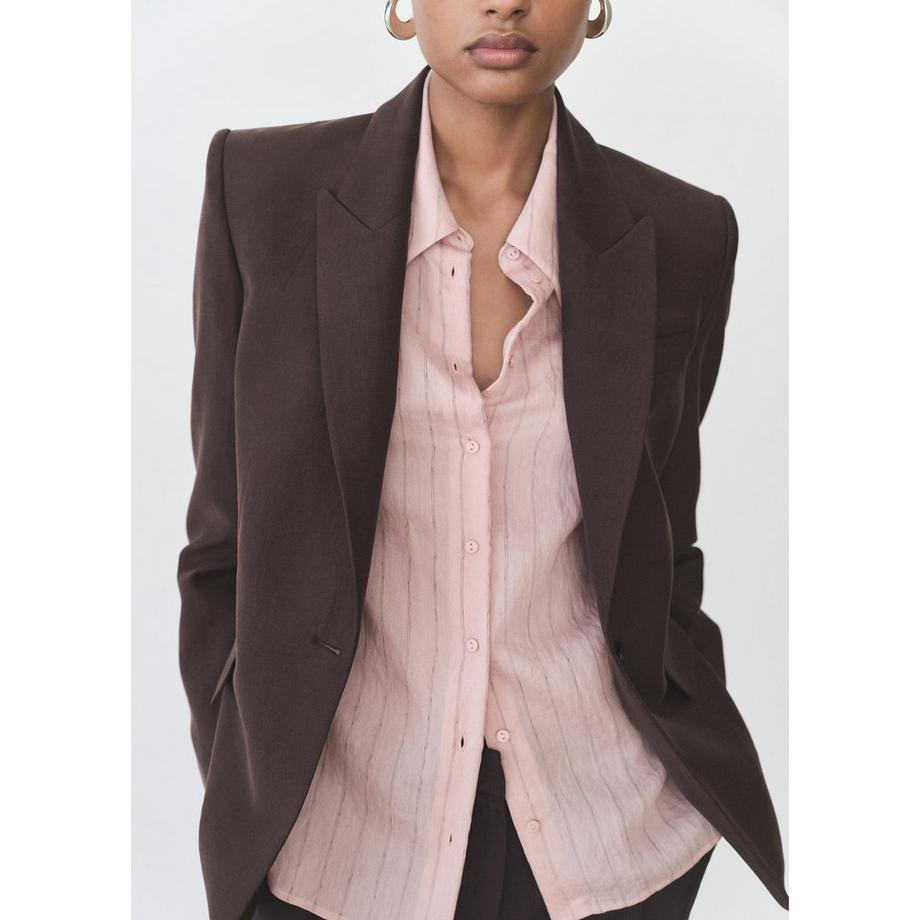 MANGO Cortazar Camicetta A Righe Maniche Lunghe  