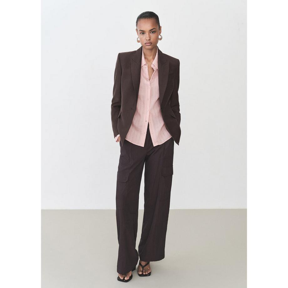 MANGO Cortazar Camicetta A Righe Maniche Lunghe  