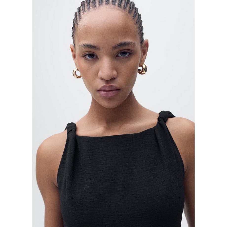 MANGO Irati Robe Midi Asymétrique Sans Manches  