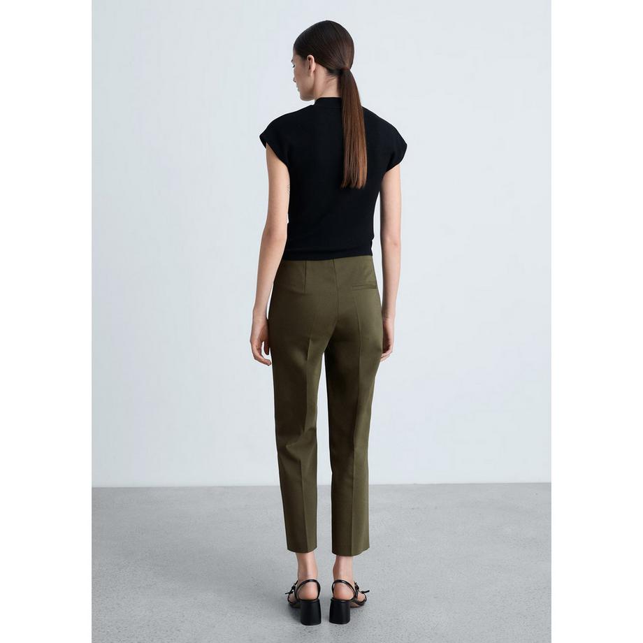 MANGO BOTONES Pantaloni dritti con bottoni decorativi  