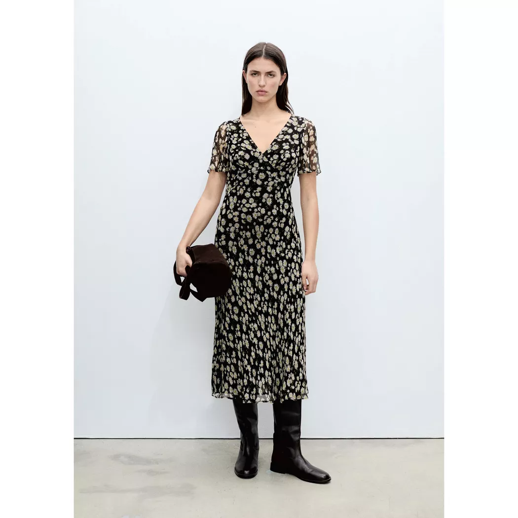 Mango - Kleid, für Damen, Black, Größe S 7