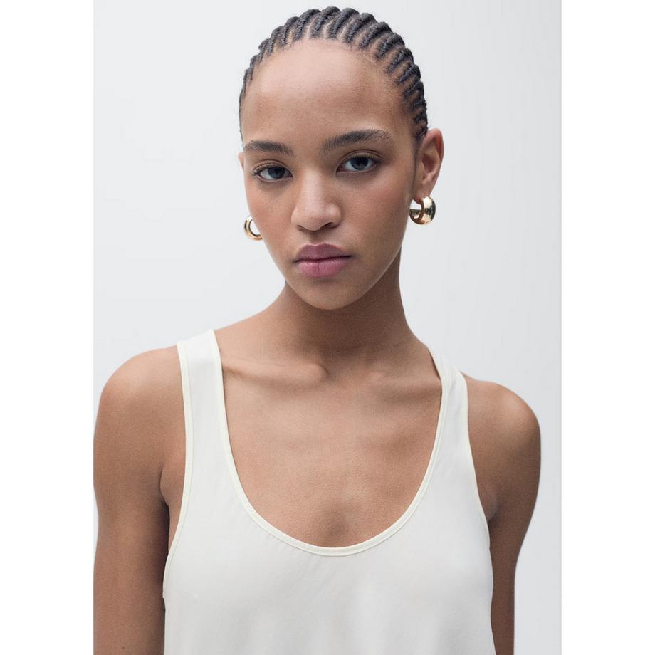 MANGO SWADE Top Sans Manches Col V  