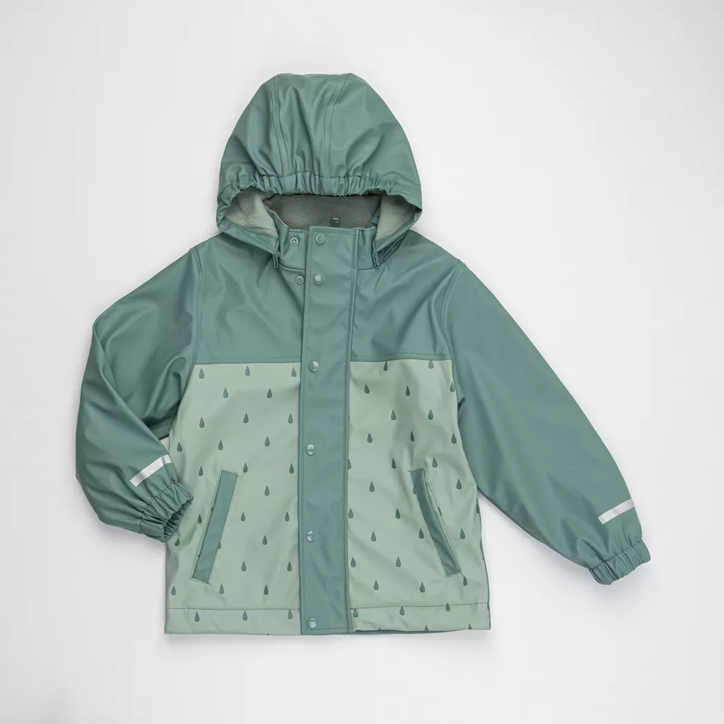 Manor Kids - Regenjacke, Regenjacke mit Regentropfen-Print, 98-104, Grün