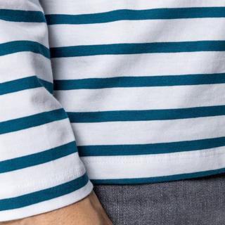 Manor Man T-Shirt Maniche Lunghe a Righe  