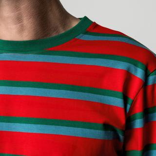 Manor Man T-Shirt Maniche Lunghe A Righe  