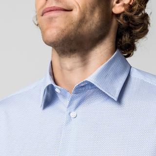 Manor Man Fein Gemustertes Langarm Slim Fit Hemd  