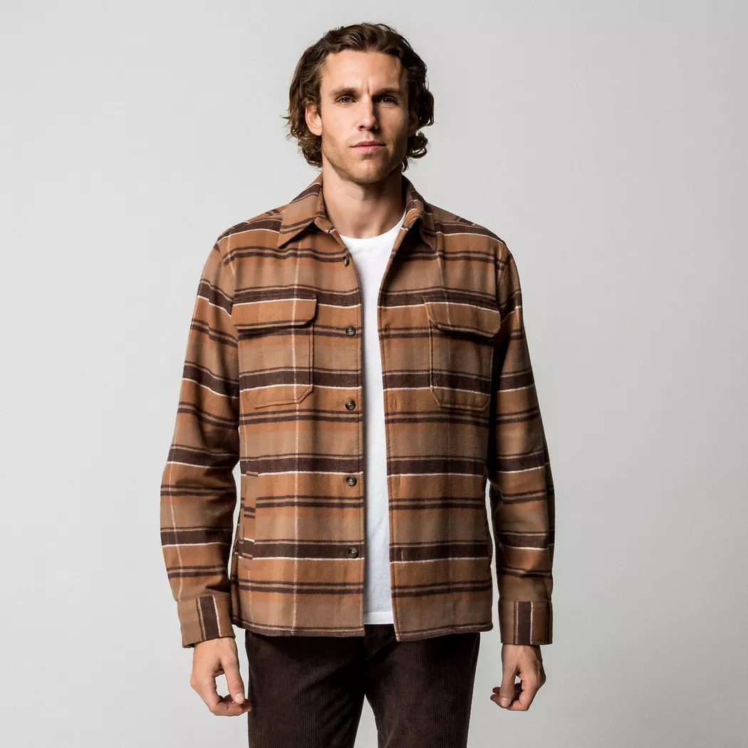Manor Man - Overshirt, für Herren, Sand, Größe L 2