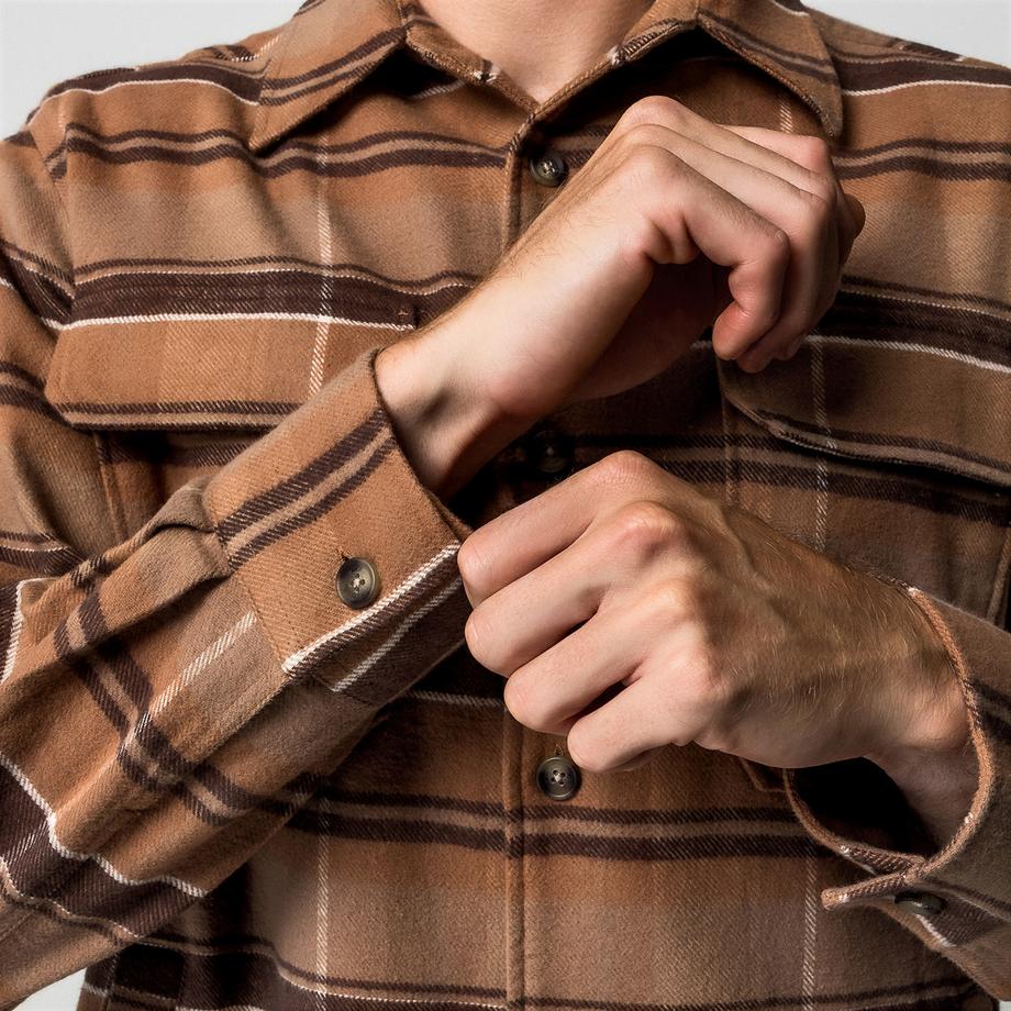 Manor Man Overshirt Kariert Flanell  