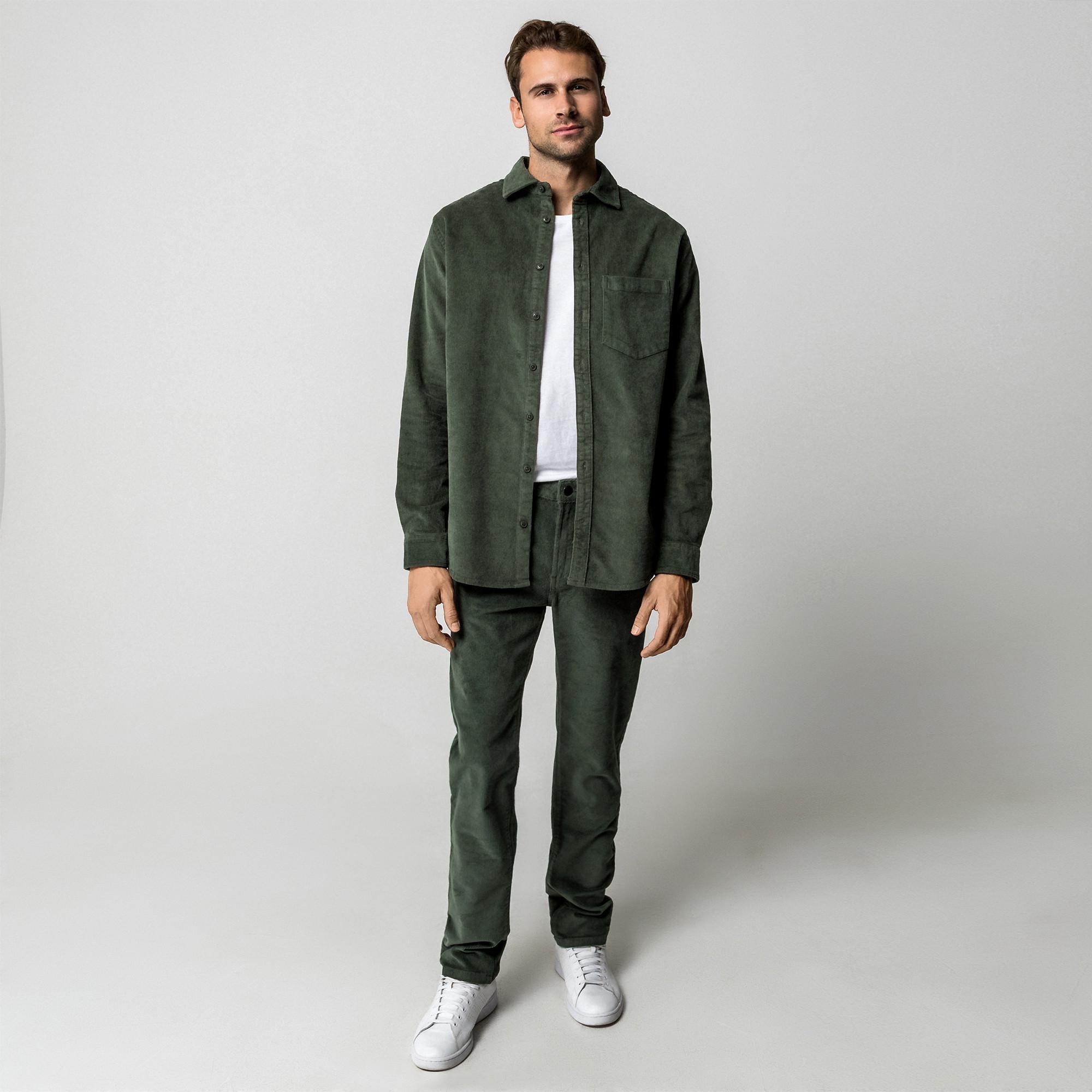 Manor Man Pantalon en velours côtelé Regular Fit  