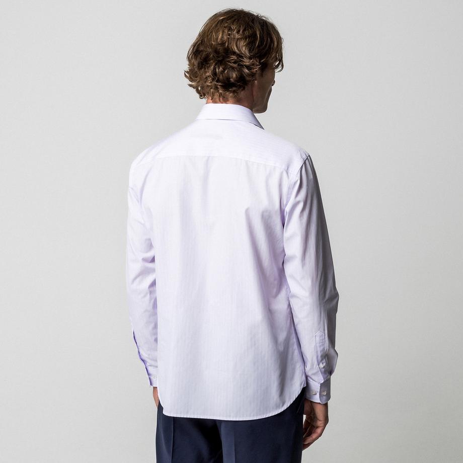 Manor Man Herren Gestreiftes Slim Fit Langarmhemd  