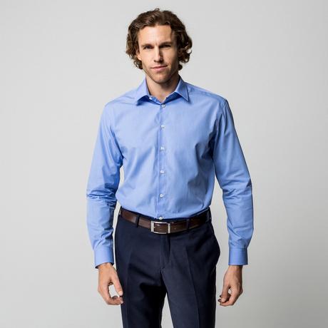 Manor Man Camicia a maniche lunghe fantasia vestibilità classica  