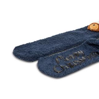 Manor Woman Weihnachts Slipper Socken mit Teddybär Motiv  