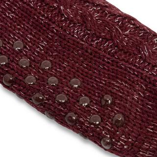 Manor Woman Gestrickte Hausschuhsocken mit Bommeln  