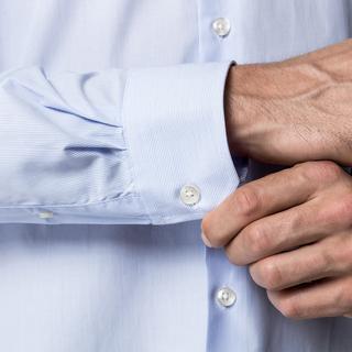 Manor Man Camicia a maniche lunghe a righe  