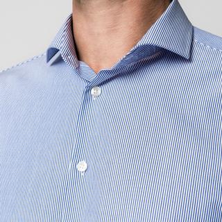 Manor Man Camicia a Righe Maniche Lunghe  