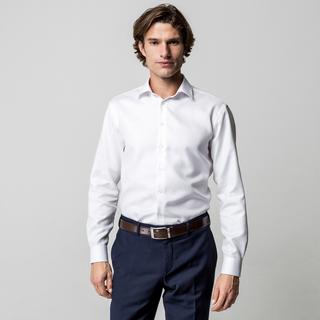 Manor Man Camicia a Maniche Lunghe Classic Fit Testurizzata  