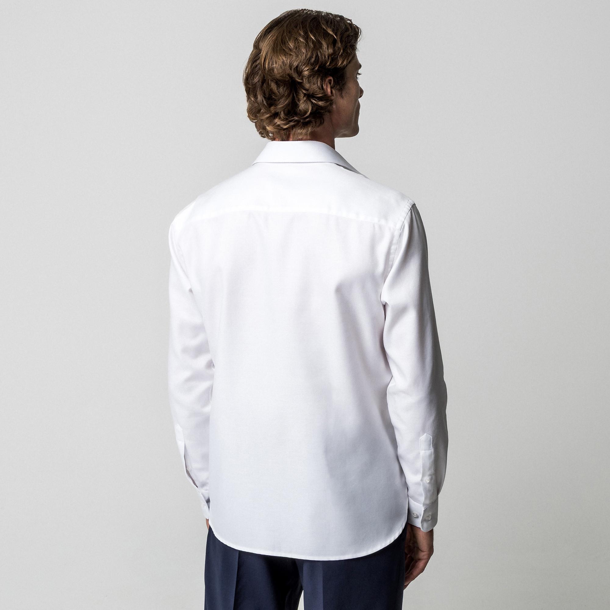 Manor Man Camicia a Maniche Lunghe Classic Fit Testurizzata  