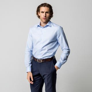 Manor Man Fein Gemustertes Modern Fit Langarmhemd  