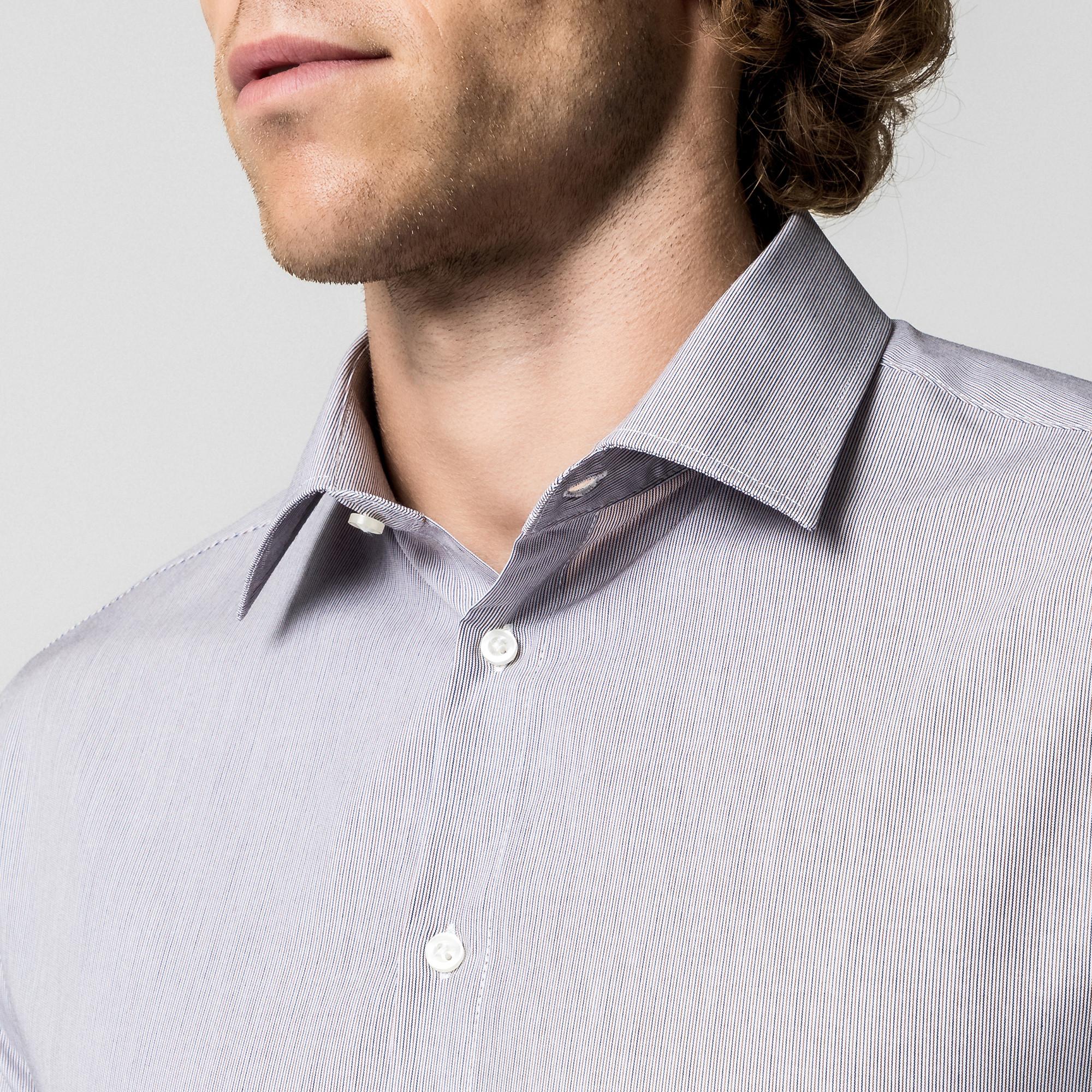 Manor Man Langarm Modern Fit Gestreiftes Hemd  