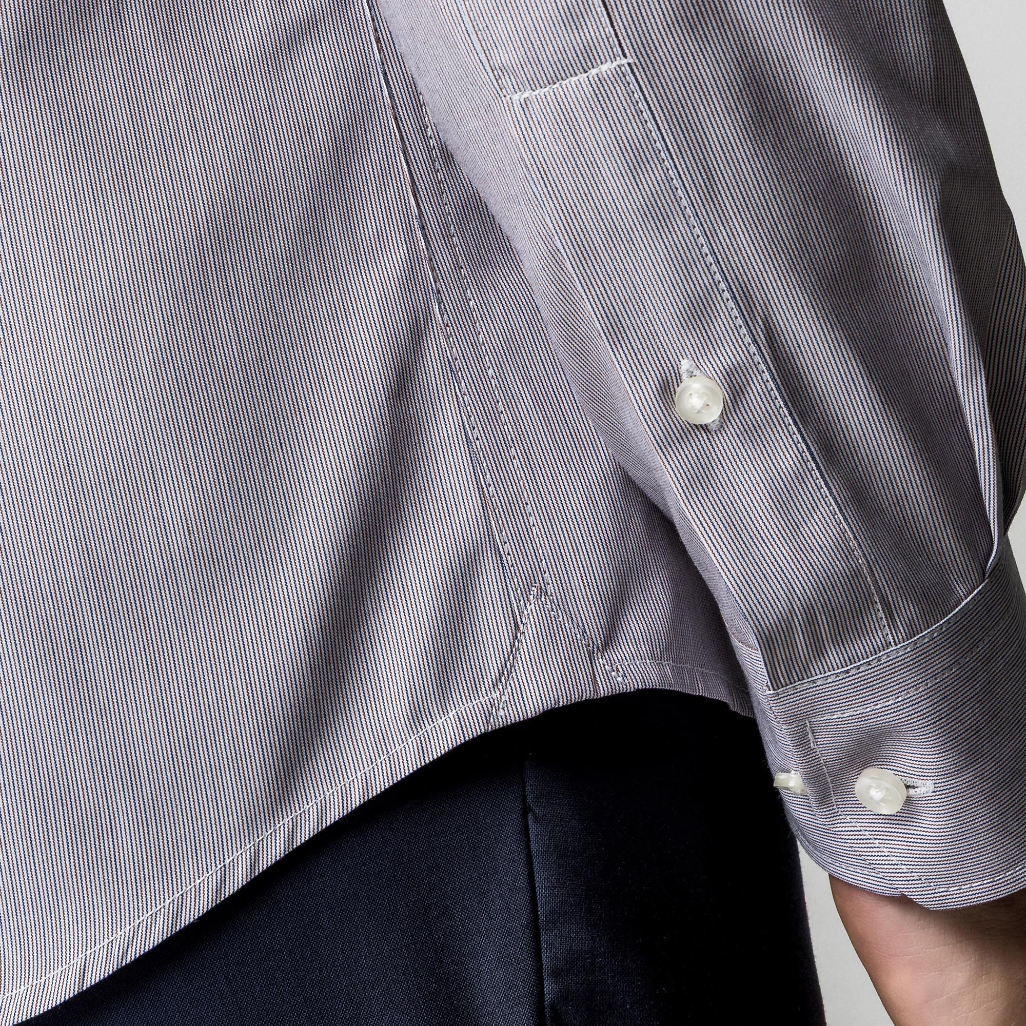 Manor Man Langarm Modern Fit Gestreiftes Hemd  