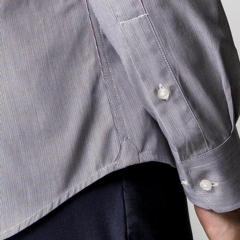 Manor Man Langarm Modern Fit Gestreiftes Hemd  