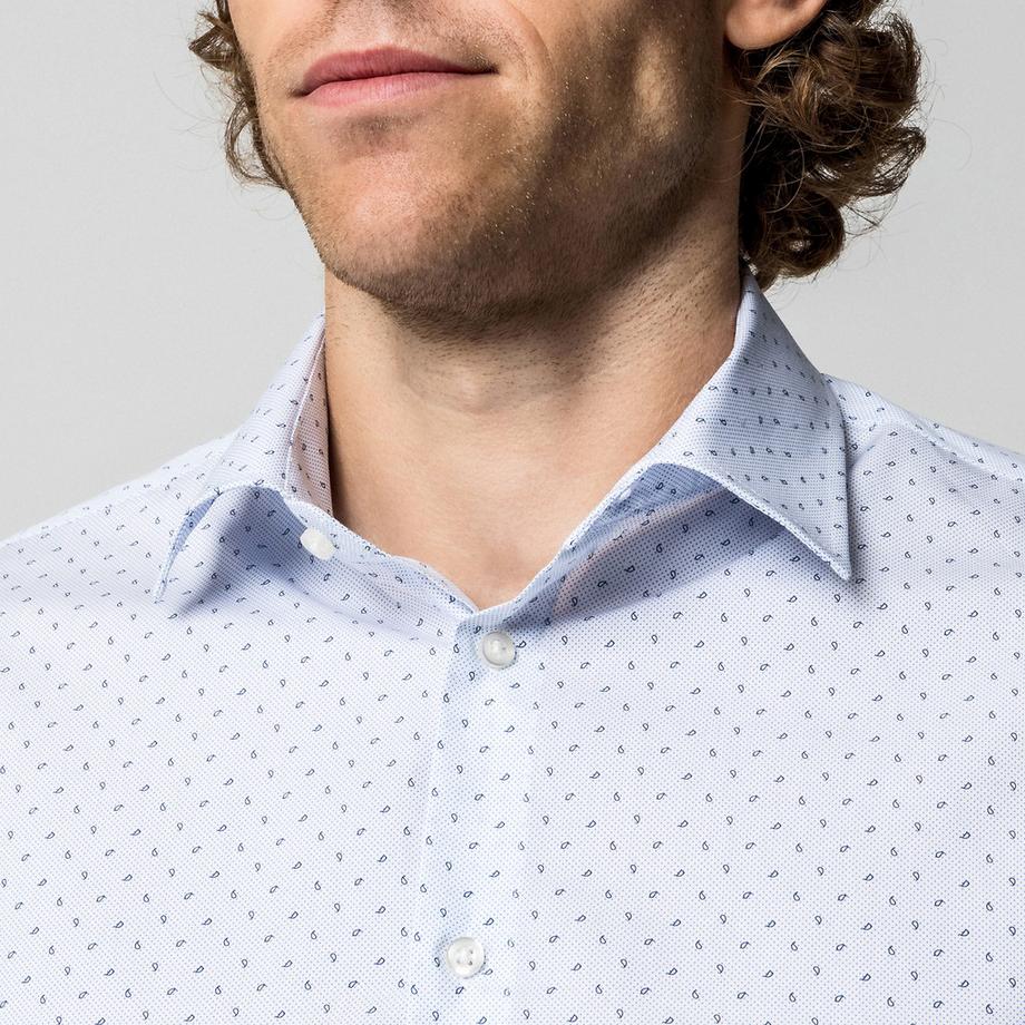 Manor Man Chemise à Manches Longues Motif Modern Fit  