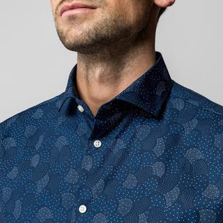 Manor Man Gemustertes Langarmhemd Modern Fit  