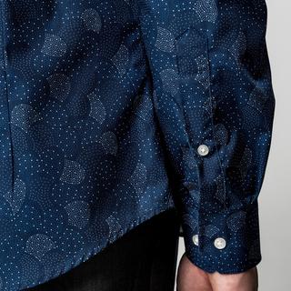 Manor Man Gemustertes Langarmhemd Modern Fit  