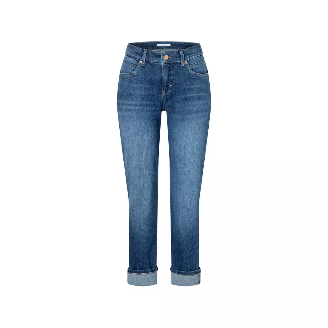 Mac - Chinohose, Slim Fit, für Damen, Blau Denim, Größe W38/L29
