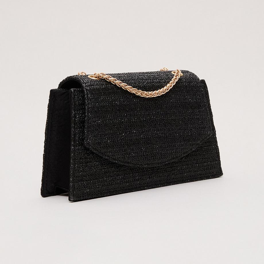 Phase Eight Raffia Clutch mit Kettenriemen  