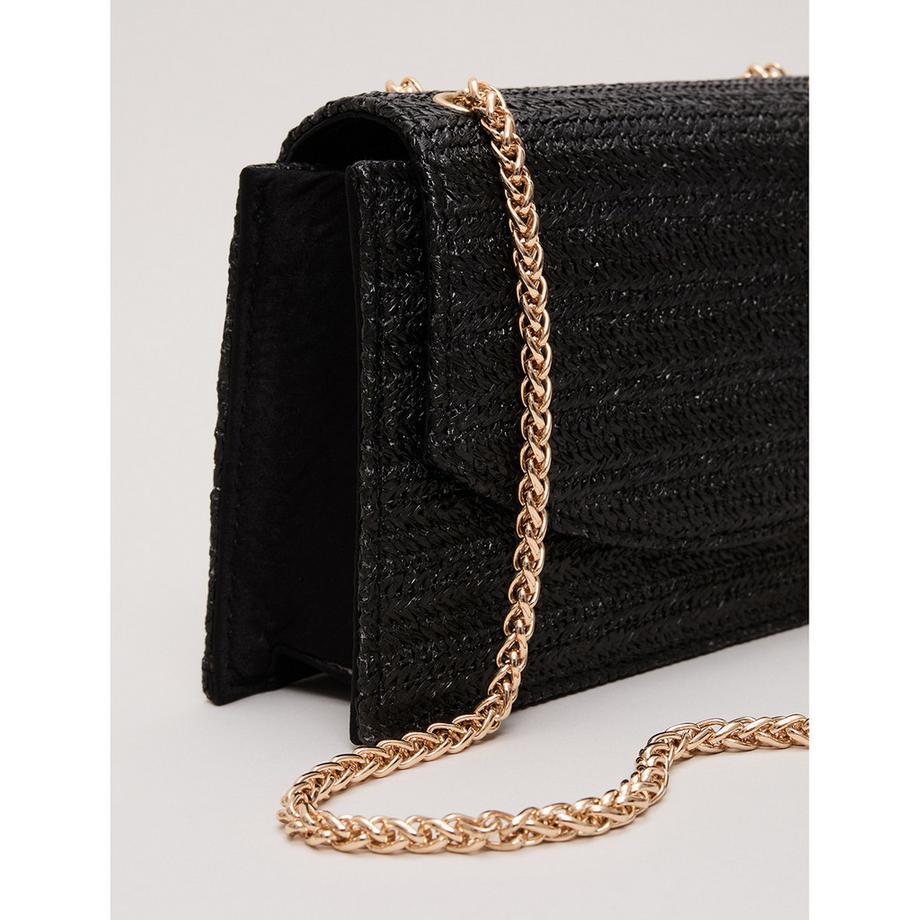 Phase Eight Raffia Clutch mit Kettenriemen  
