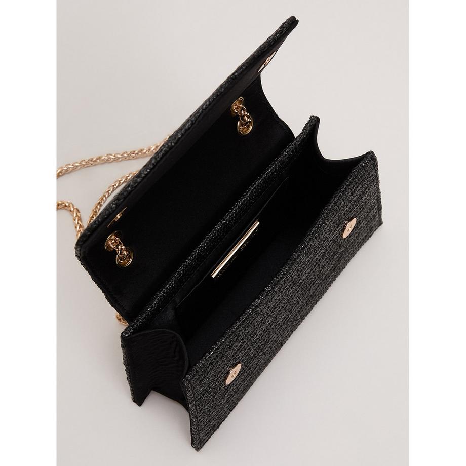 Phase Eight Raffia Clutch mit Kettenriemen  
