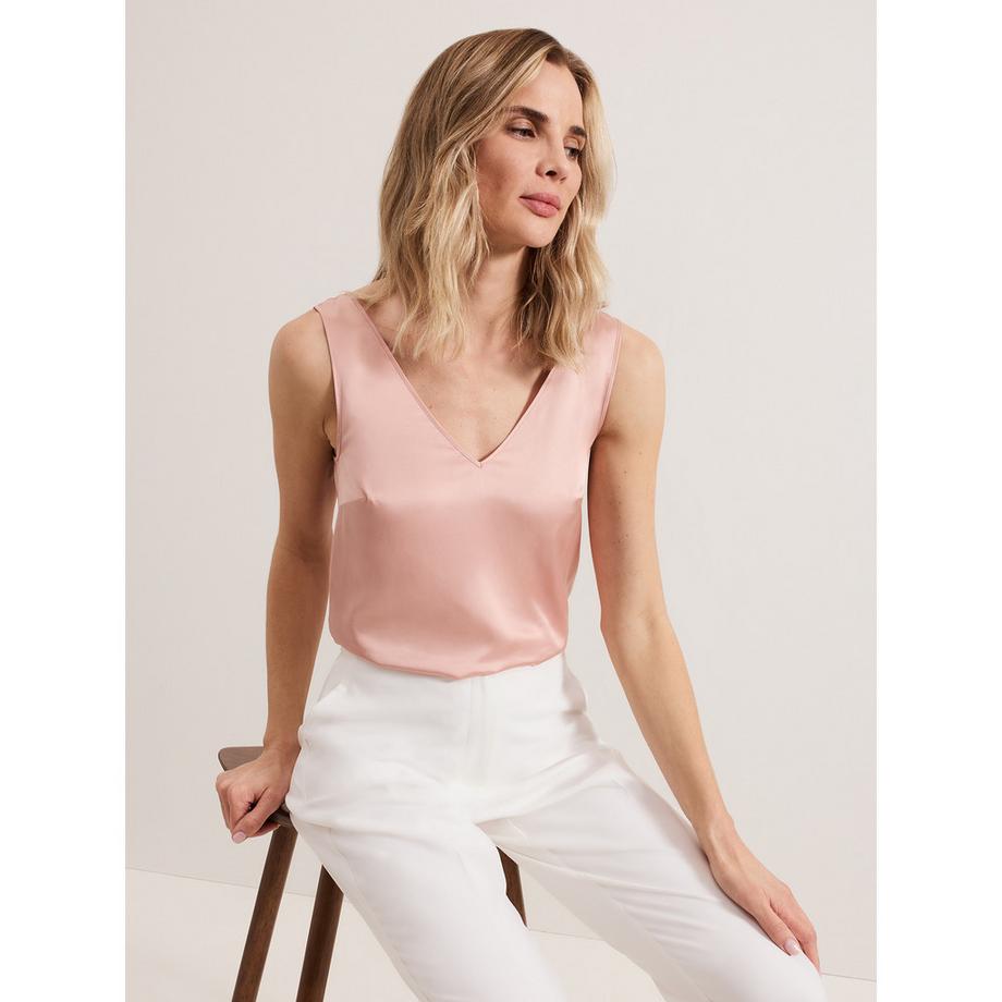 Phase Eight Athena Top Sans Manches Col V  