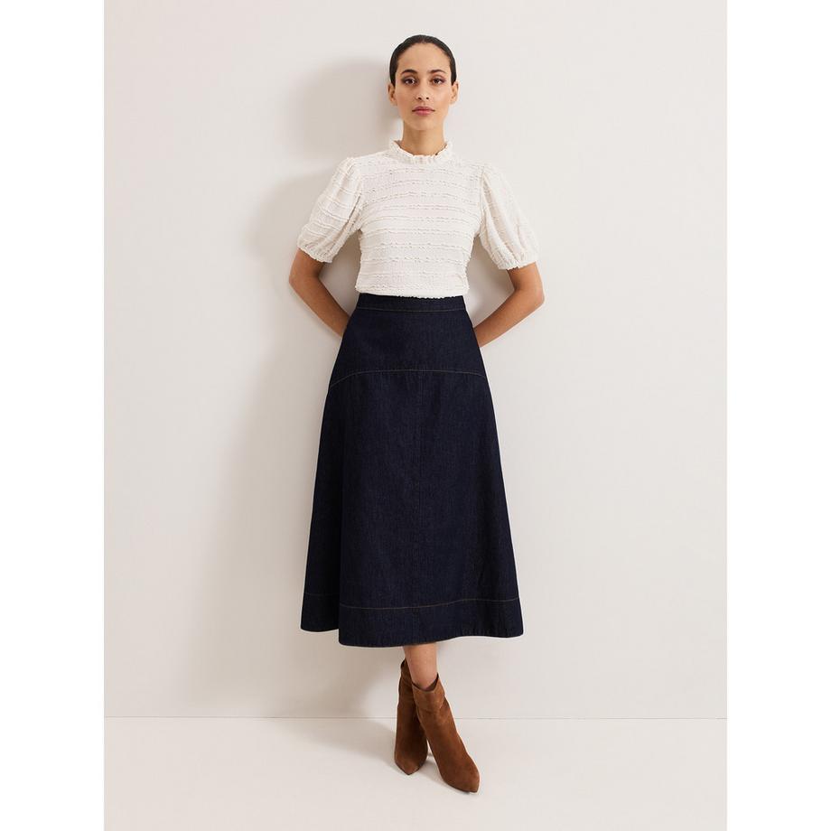 Phase Eight Samiha Top Texturé Manches Courtes  