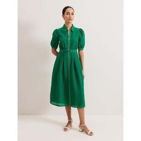 Phase Eight Carey Check Robe Midi  