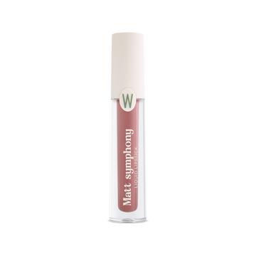 Veganfreundlicher flüssiger Lippenstift mit mattem Finish.