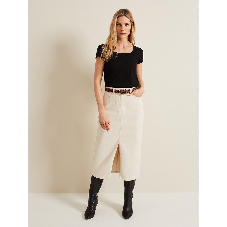 Phase Eight Bella Carré-Ausschnitt Kurzarm Top  